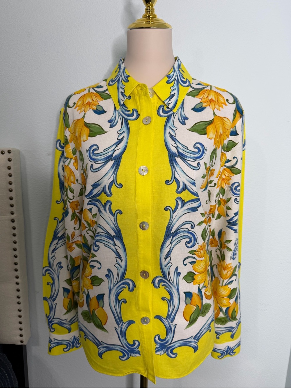 Farm Rio Sicily Scarf Blouse